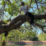 Roshan Mathew Instagram - Monkey time is happy time. Festival wishes to everyone :)