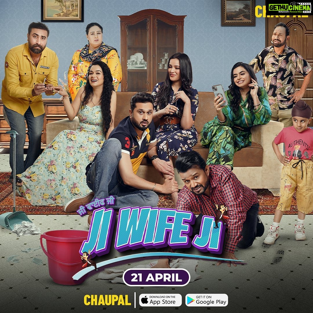 Roshan Prince Instagram - “Ji Wife Ji” streaming from 21 April on @chaupaltv Chandigarh, India