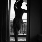 Roshmi Banik Instagram - Looking back only to thank God, Looking forward and only trusting God. . . . . . . . . . 📸 @aakash.nair_goa.photographer . . . . #blackandwhite #portrait #pose #hot #bollywood #roshmibanik #postoftheday #picoftheday #fyp