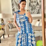 Roshni Chopra Instagram – Feeling Blue 💙 in the best way possible ✨if there’s one label to get this summer for those easy breezy feels its got to be  @soapandbasil 🤌🏽

#dress #ootd #rostyle #summeroutfit #summerstyle