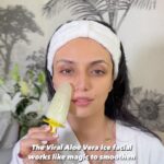 Roshni Chopra Instagram – It actually WORKS!! ❄️🌿 aloe is known for its vitamin mineral rich constitution and has anti inflammatory properties too – it instantly hydrates and brightens my face and in iced form makes my pores appear much smaller ! If you haven’t tried this give it a go!? And if you have comment with how it worked for you? 

To make – use fresh aloe plant leaf (you can also use aloe gel) just scrape out the gel from inside the leaf and freeze for 5-6 hours in any mould – the ice popsicle mould is too cute and my friend @raah.dhika gave it to me – but even ice cubes would work as the face doesn’t need that much .

Apply the rest on your hair as a mask too and wash off after 10 minutes to see the Glow ✨✨✨

#naturalbeauty #beautydiy #aloe #robeauty