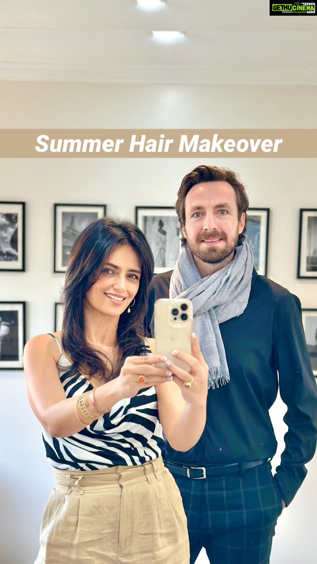 Roshni Chopra Instagram - Summer ππ»ββοΈ Apparently itβs called the #butterflycut π¦ - face framing layers and bangs + a soft brown balayage ! Thank you my darling @loicindia @dessangemumbai #robeauty #summerhair #balayage #hairtransformation #haircut