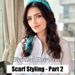 Roshni Chopra Instagram - Summer Scarf Hairstyle 🦋☀️✨ save and try? Also do we want more in the scarf styling series ? Necklace @chic_therapy_ #bohohair #summerhair #hairstyles #headband #diy #robeauty #rostyle #rovive #hairband