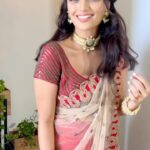 Roshni Chopra Instagram - #rovive with Dhoti pants ! Which one is more you? #indianwedding #mehendioutfit #modernindian #festiveoutfit #drapesaree #sangeet @#dhotipants