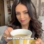 Roshni Chopra Instagram - Digestive morning tea for glowing skin ✨🫖(save and try this for 10 days to see the difference)- In 500 ml boiling water steep these 4 ingredients 👇✨ Mint leaves about 10 2 cloves 2 cardamoms 1 tbsp fennel seeds Boil@for 4-5 mins , strain and sip away ! #robeauty #morningtea #glowingskin