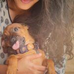 Roshni Prakash Instagram - It’s official, we are love birds. 🥰🐶 #dogsofinstagram #daug #pugsund Mysore, Karnataka