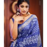 Roshni Prakash Instagram - Finding a new me, one saree at a time. 💋 #prereleaseevent #luckyman Makeup and Hair : @shiksha7777 ❤️ P.C : @chandu.n534 ❤️