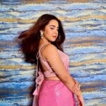Roshni Walia Instagram - Desi barbie in the house 🥹💓 . . Outfit by - @the_adhya_designer . . . #pink #saree #desi #barbie #pinksaree #insta #roshniwalia #cute 🔚 India