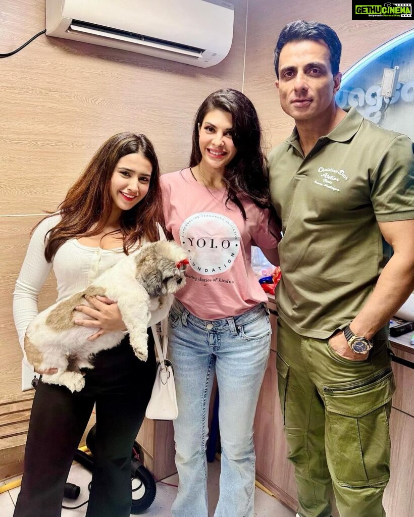 Roshni Walia Instagram - Feeling incredibly honored and grateful to have been invited by the @jf.yolofoundation & @jacquelinef143 , an amazing initiative that is dedicated to aiding and protecting animals. It has been an incredible experience attending the event alongside the passionate team, making a positive impact on the lives of our furry friends 🐶 . . #YOLOFoundation #AnimalAid #Grateful #Roshniwalia #jaqlinefernandes #sonusood #channelhumanity ✨🔚 Jio World Drive