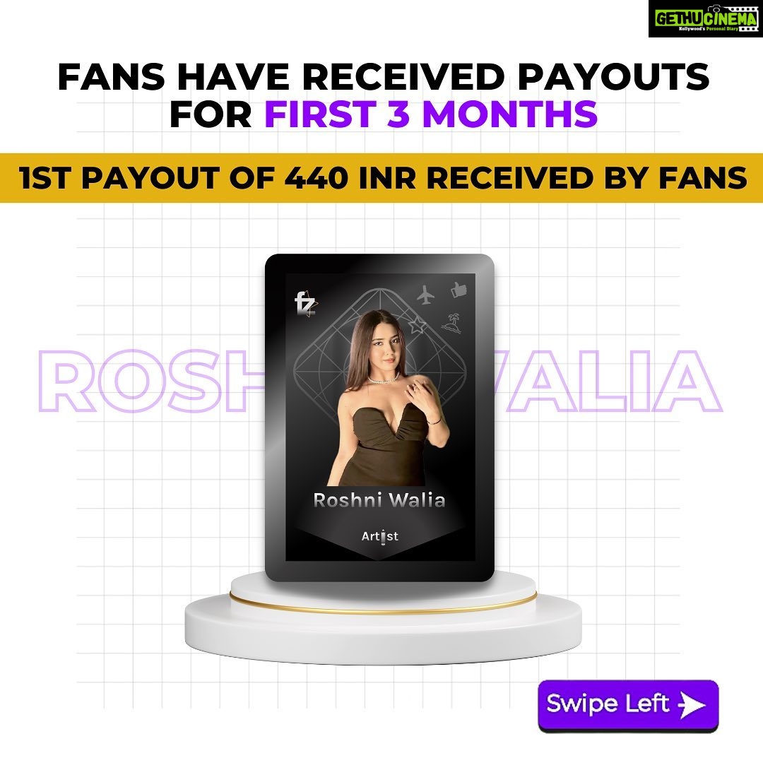 Roshni Walia Instagram - Ab Follower Nahi, Partner Bano! @fanztar Now you can be my Partner and earn Royalty Income only at fanztar.com 1. Sign up at fanztar.com 2. Select your favourite Creator from Buy section 3. Pick a Fan Card you want to Buy 4. Earn income share and exciting rewards Use coupon code “FZCB50” and get up to Rs. 100/- cashback #fans #fanztar #creators #AbFollowerNahiPartnerBano #dance #earnroyalty #ownashare #sharesuccess #creatoreconomy #roshniwalia #collaboration 🔚