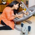 Rucha Hasabnis Instagram - Ronit’s favourite lounger!! And trust me, he loves to lounge 😂 @nuna_india He loves his leaf grow ❤️❤️