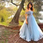 Ruhi Chaturvedi Instagram - Challenging My Inner Cinderella 💫 . . . Outfit @official_christianheritage Styleby @stylebysaachivj Team @sanzimehta777 Pic by @@krunali._ . . . . #Cinderellawhowearssneakers #khatrokekhiladi @colorstv