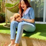 Rukshar Dhillon Instagram - The only sunshine I need♥️ My Champstar🐾 Also credits to our momma @raminder_11 for these amazing pictures♥️ #champ #pooch #dogsofinstagram #sunshine #love #mybaby Bangalore, India
