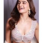 Rukshar Dhillon Instagram - Just a sparkly happy unicorn🦄🌸 Styled by- @stylebymish Captured by- @advait_vaidya Wearing- @frontierraas Jewellery- @akoyajewels Hair- @minisingh11_ Make up- @bridalmakeupbynidhithakkar