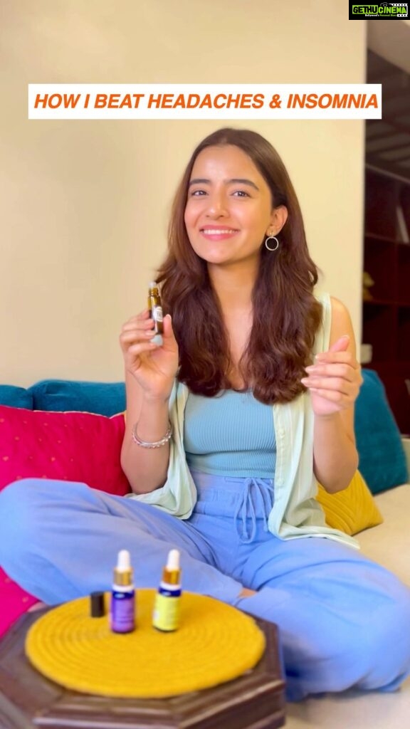 Rukshar Dhillon Instagram - Long hours of shoot, change in sleep patterns led me to facing headaches and insomnia. But instead of popping a pill, I choose this natural remedy and trust me it works like magic. You guys should definitely try this and let me know if the magic works on you in the comments below♥✨