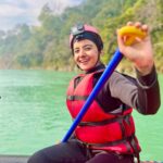 Rukshar Dhillon Instagram - Raftaar se aage badne ko tayaar💪🏻 #first #rafting #adventure2023 Rishikesh ऋषिकेश