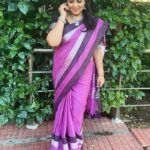 Rupa Sri Instagram - Having the dream is easy, making it come true is hard💫💜 Saree collection from @ashas_womens_collection