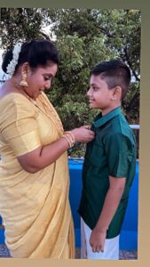 Rupa Sri Instagram - First reels with my son🥰💕😘