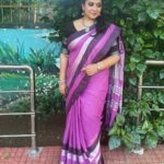 Rupa Sri Instagram - Having the dream is easy, making it come true is hard💫💜 Saree collection from @ashas_womens_collection