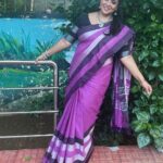 Rupa Sri Instagram - Having the dream is easy, making it come true is hard💫💜 Saree collection from @ashas_womens_collection