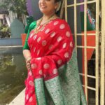 Rupa Sri Instagram - Festival outfit🥻❤️💚 @ashas_womens_collection thank you for the beautiful saree collection!💖
