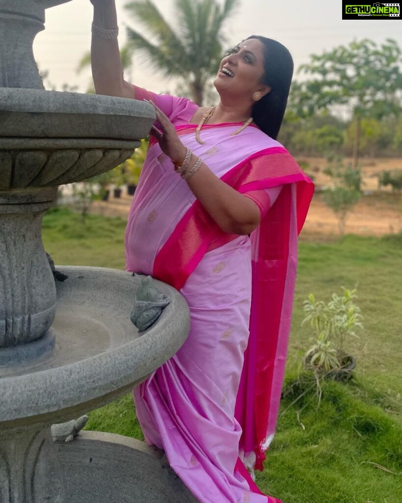 Rupa Sri Instagram - Hi Good Morning BK-2 @vijaytelevision Saree: @ashas_womens_collection . . #bharathikannamma