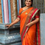 Rupa Sri Instagram - Saree @ashas_womens_collection Barathi Kannama shoot day #soundarya