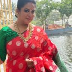 Rupa Sri Instagram - Festival outfit🥻❤️💚 @ashas_womens_collection thank you for the beautiful saree collection!💖