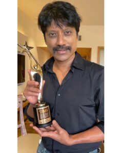 S. J. Surya Instagram - 🥰🙏 @siimawards #vishinduri
@brindaprasad @sridevisreedhar ⁩ for this honour BEST ACTOR in a -ve role thx to my dir ⁦#vp_offl ⁩ for giving this amazing #dhanushkodi & to my producer @sureshkamatchi ⁩ & my nanban ⁦ @silambarasantrofficial & Team