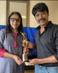 S. J. Surya Instagram - 🥰🙏 @siimawards #vishinduri
@brindaprasad @sridevisreedhar ⁩ for this honour BEST ACTOR in a -ve role thx to my dir ⁦#vp_offl ⁩ for giving this amazing #dhanushkodi & to my producer @sureshkamatchi ⁩ & my nanban ⁦ @silambarasantrofficial & Team