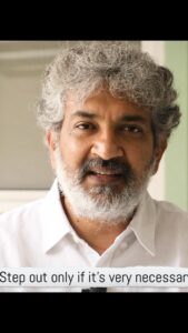 S. S. Rajamouli Instagram - Wear a mask and get vaccinated when available! 
Let’s #StandTogether to stop the spread and save the country from #COVID19.