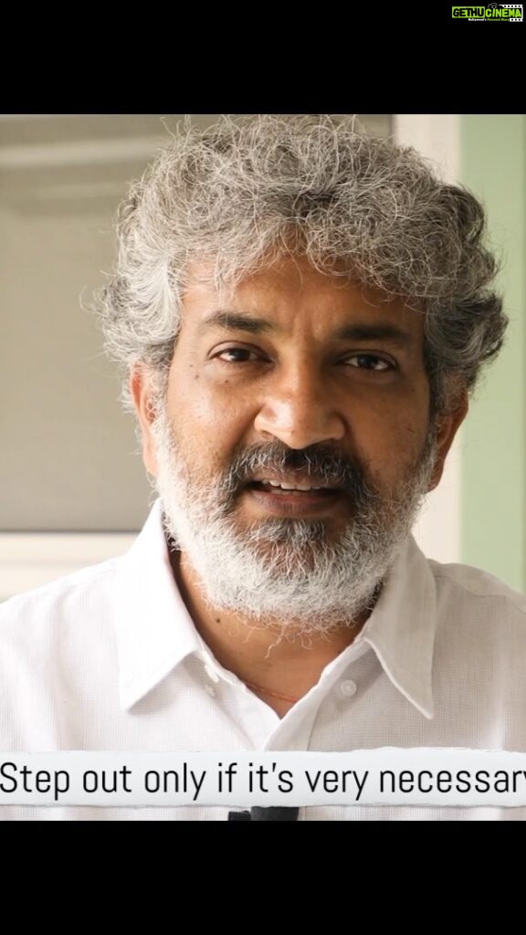 S. S. Rajamouli Instagram - Wear a mask and get vaccinated when available! Let’s #StandTogether to stop the spread and save the country from #COVID19.