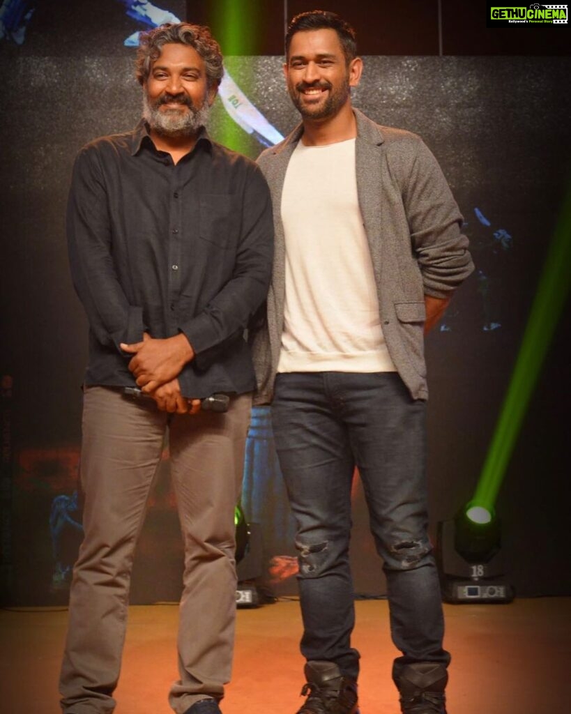 S. S. Rajamouli Instagram - You entertained us! You made us proud! More than that, by staying calm in nerve racking moments, you inspired us! This is a moment that is very hard to take... You will be a torchbearer for generations to come... @mahi7781 Sir, Thank You..🤗🤗🙏🏼🙏🏼