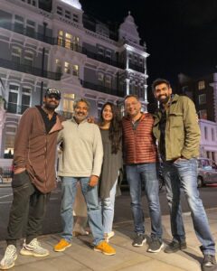 S. S. Rajamouli Instagram - The #RoyalReunion for all of us in London!! Excited for tomorrow’s unique rendition of #Baahubali background score at the @RoyalAlbertHall..:)