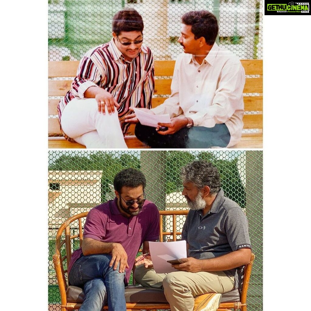 S. S. Rajamouli Instagram - 18 years!! #StudentNo1 released today. Coincidentally we are in RFC.. So much has changed... He's grown leaner, me older and both wiser..