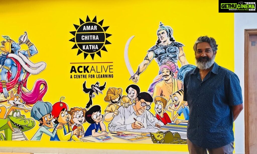 S. S. Rajamouli Instagram - Overjoyed to see the #Amarchitrakatha rising again. @ACKAlive is a modern-day gurukulam. Learning life skills in the true spirit of Uncle Pai. Well done and congratulations to @RanaDaggubati on bringing it to #Hyderabad first..This is just a beginning... 👏🏻