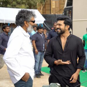 S. S. Rajamouli Instagram - Wishing my #RamaRaju, #RamCharan, a great Birthday..:) #RRR