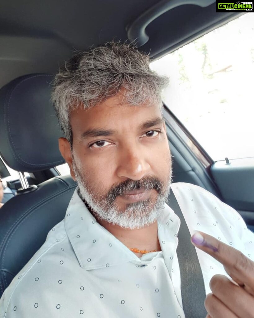 S. S. Rajamouli Instagram - I did my part! Did you? #TelanganaElections2018