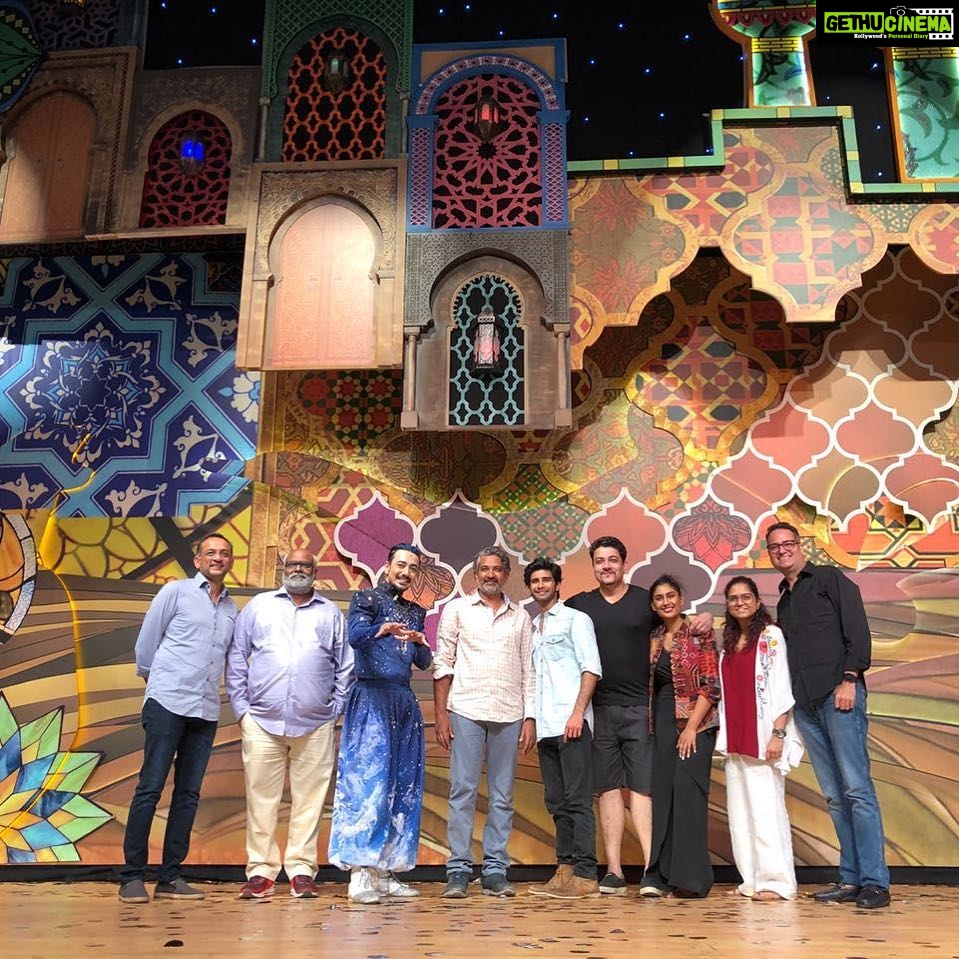 S. S. Rajamouli Instagram - Just watched the “Aladdin” musical in Delhi. Was very impressed with their showmanship! The performances by the whole cast and the synchronisation are brilliant. The coordination between them is just amazing. It’s definitely a must watch! Jawaharlal Nehru Stadium
