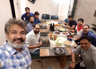 S. S. Rajamouli Instagram - With Vamshi and Sukku's initiative, met at Vamshi's place. Had a great gala time. Can never forget Shiva's and Harish's stories and oneliners. All of us were laughing till 4 in the morning.
