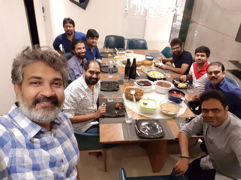 S. S. Rajamouli Instagram - With Vamshi and Sukku's initiative, met at Vamshi's place. Had a great gala time. Can never forget Shiva's and Harish's stories and oneliners. All of us were laughing till 4 in the morning.