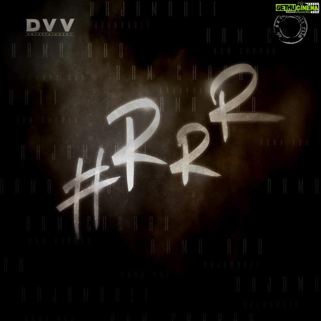 S. S. Rajamouli Instagram - #RRR...