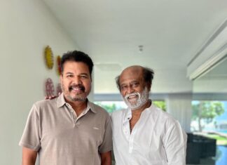 S. Shankar Instagram - Elated to have met our Sivaji the Boss @rajinikanth sir himself on this very memorable day marking #15yearsofSivaji Your Energy, Affection and Positive Aura made my day!