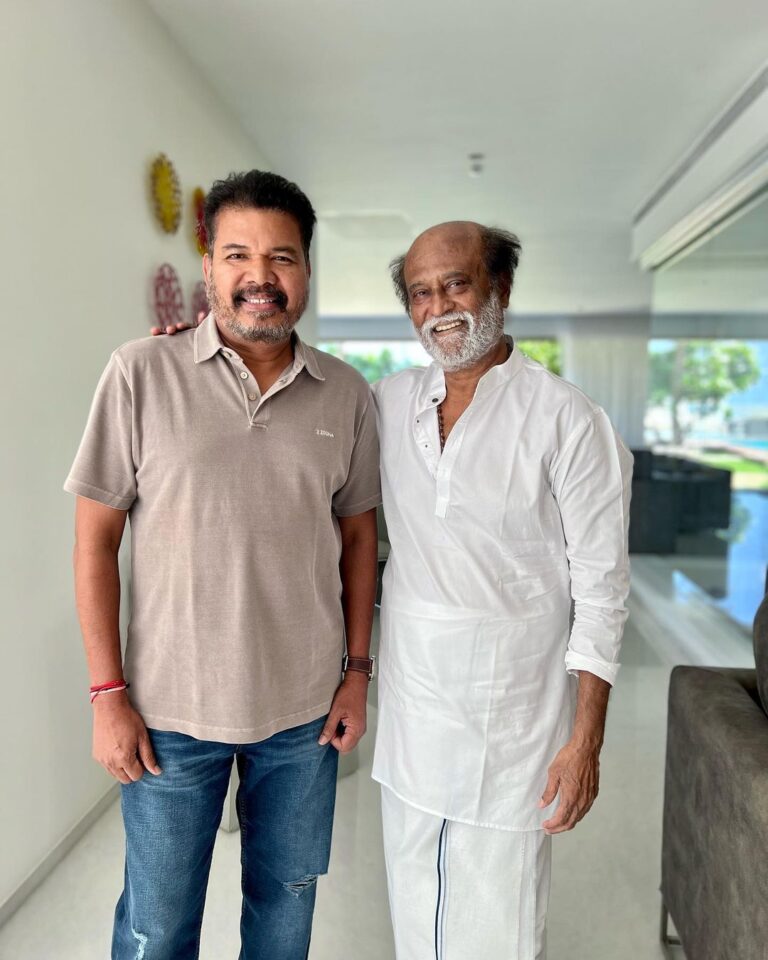S. Shankar Instagram - Elated to have met our Sivaji the Boss @rajinikanth sir himself on this very memorable day marking #15yearsofSivaji Your Energy, Affection and Positive Aura made my day!