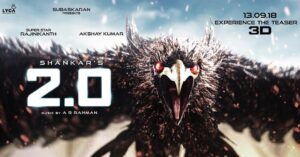 S. Shankar Instagram - #2point0 Humans beware! Teaser in 5 days