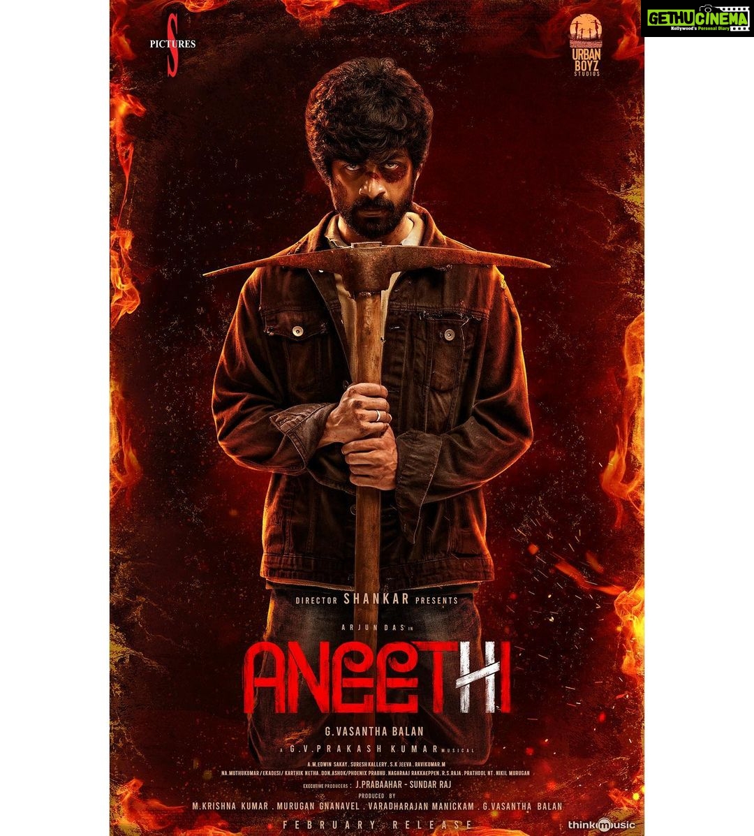 S. Shankar - 34.1K Likes - #Aneethi (Injustice) - the collective voice of the oppressed.
@dir_vasanthabalan @gvprakash @imarjundas @dushara_vijayan #EdwinSakay
@urbanboyzstudios @thinkmusicofficial