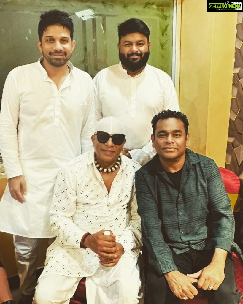 S. Thaman Instagram - #Divine ❤️ With the Very best energies @arrahman @asivamanidrums_official @karthikmusicexp