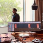 S. Thaman Instagram - What an amazing Journey with @shanmughamshankar Sir 🤍 for our dear @alwaysramcharan gaaru @srivenkateswaracreations #RC15 Compositions 🎧❤️