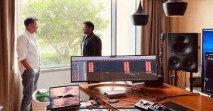 S. Thaman Instagram - What an amazing Journey with @shanmughamshankar Sir 🤍 for our dear @alwaysramcharan gaaru @srivenkateswaracreations 

#RC15 Compositions 🎧❤️