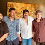 S. Thaman Instagram - Yayyyy !! ❤️ THIS IS NEWS 🎬🧨💞 @prabhudevaofficial Will Be Choreographing An Atom Bombing Swinging Song For Our Boss @chiranjeevikonidela and @beingsalmankhan Gaaru What A High Seriously @directormohanraja Our Mighty #GodfatherMusic #Godfather This is GONNA LIT 🔥 THE Screens For Sure 😍